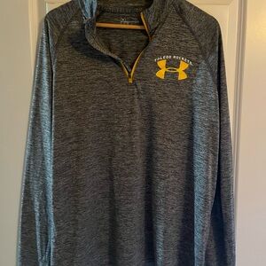 University of Toledo Rockets Under Armour Heathered Gray 1/4 Pullover